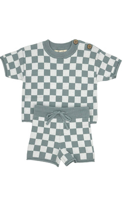 Checker Knit Set